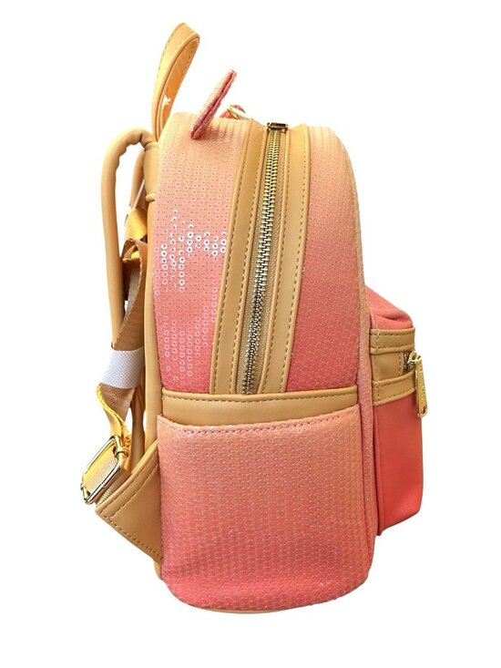 Loungefly Disney Winnie the Pooh Cosplay Sequin & Glitter Mini Backpack NWT